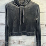 Aerie Hoodie Velour Womans Size SP Cropped Offline After Party Pullover Photo 0