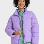 A New Day Purple Puffer Jacket Photo 0