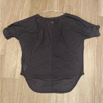 prAna  M Charcoal Mesh Sheer Short Sleeve Top Photo 4