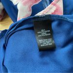 Lulus  Joyful Noise Denim Blue Floral Print Mini Dress Size‎ XS Photo 4