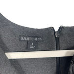 Lafayette 148  New York Grey Sequin Sleeveless Dress Pockets Career Womens 8 Photo 4