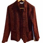 Orvis  maroon fabric covered button S blazer. Photo 1