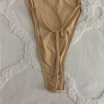 SheIn  Cream Strappy Thong Bodysuit Photo 6