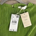 Mango MNG  Green Pleated Long Dress Green 10 NWT Photo 9