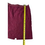 Ann Taylor Maroon Lace Pencil Skirt Women Petite Size 2 | 49-3 Photo 5