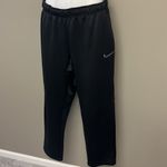 Nike  Drifit Black Elastic Waistband w/ Drawstrings Running Warmup Pant- Large Photo 1