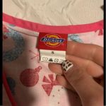 Dickies Womens pink holiday Scrub top Photo 2