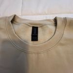 Cream Sweatshirt “Time To Switch From Everyday Anxiety…”. Size XL. NWOT Red Photo 1