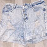 Time And Tru  distressed denim shorts high rise size 12 Photo 2