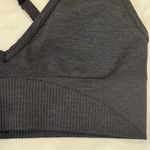 Lululemon  Ebb To Street Bra Size 4 Black Ribbed V Neck Crossback Sporty Yoga Photo 10