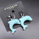 Coach  Aqua Dolphin Earrings Photo 6