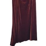 After Six NWT  One Shoulder Spaghetti Strap Velvet Maxi Gown Dress 24 Auburn Moon Photo 3