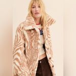 Free People + Apparis Rico Swirl Print Coat In Neutral Photo 2