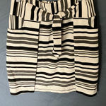 CAbi : Black & White Striped Pencil Skirt- S Photo 0