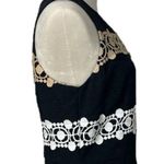 Katherine Kelly Sheath Dress Sleeveless Crochet Black Tan White Women’s Size 8 Photo 6
