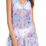 Lilly Pulitzer  Saline coverup in blue tint sea to shining sea size medium Photo 0