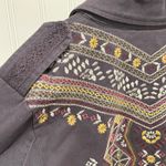 Knox Rose Women's Embroidered Peplum Utility Jacket Gray XL Photo 3