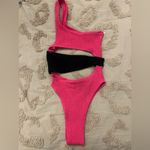 Bond Eye Rico Splice Cutout One Piece Swimsuit Pink Size undefined Photo 1