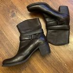 Nine West  R-Span Booties Women’s 8.5 Dark Brown 3 in. Heel Leather Buckle strap Photo 0
