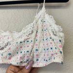 SKIMS  Fits Everybody Lace Scoop Bralette Opal fair isle logo Photo 3