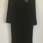 FINAL MARKDOWN Amanda Stewart velour robe medium Black Photo 0