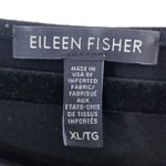 Eileen Fisher Women size XL Black Asymmetrical Lagenlook Shift Dress FLAWED Photo 2