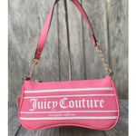 Juicy Couture Pink Lemonade Shoulder Bag – Logo Print & Gold Chain Strap Photo 0