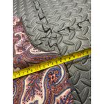 Theory Silk Paisley Dress 6 Sleeveless Mini Silk + Leather BRINDINA Shift Dress Photo 9