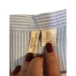 Cynthia Rowley  Blue Pink Striped Cotton Button Down Sleep PJ Shirt Women Sz S Photo 8
