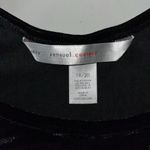 Cacique  Size 18/20 Black Velvet Adjustable Strap w/ Rhinestone Night Gown Dress Photo 5