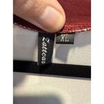 Maroon Floral Dress XL Zattcus 3/4 Sleeve Long V Photo 2