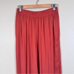 ZARA  Orange Satin Wide Leg Pull On Pants Womens S High Rise Casual Boho Fall Photo 11