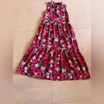 Sugar Lips  Sleeveless Floral Tiered Maxi Dress Women's Size XS V-neck Pockets Photo 14