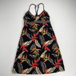 Athleta  Shorebreak Empire Waist Racer Back Swim Dress Tropical Leaves Size XS Photo 2