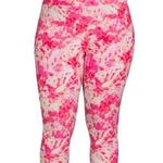 Terra & Sky Womens Capri Leggings Size 2X 20W-22W High Rise Tie Dye Pink… Photo 0