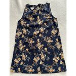 Rokoko  Womens Navy Blue Floral Sleeveless Tie Back A-Line Mini Dress Size M Photo 4