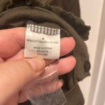 Kieran Olive Green Ruffle Front 3/4 Sleeve Button Up Cardigan Medium NWT Photo 6