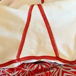 Oiselle  Cropped Stretch Red Gray Print Stretch Running Tights Leggings Small S Photo 4