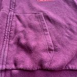 PINK - Victoria's Secret PINK Victoria’s Secret Neon Print Full Zip Hoodie in Burgundy Size Small Photo 7