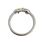 Vintage Silver Tone Dainty Bow Ring Openwork Size 9 Estate 2g Minimalist Photo 2