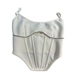 superdown  Gia Corset Top in White X-Small New Womens Sleeveless Tank Photo 4