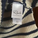 Rails  Claudia Cream Navy Striped Sweater Size Medium Photo 3