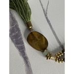 Avenue Beaded Tassel Statement Necklace Matching Earrings Photo 2