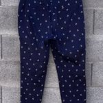 British Khaki Pants Blue Anchor cape cod Nautical Print Women's Size 14 Photo 8