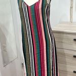 EXPRESS Striped Midi Dress Size Medium Photo 1