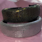 Elegant Silver and Black Rhinestone Headbands two headband Photo 0