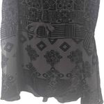 Free People  Women's Size 6 Small Black Velvet Sequin Wymsgoth Romantic‎ Top Photo 4