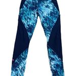 Pink Lotus  Exercise Leggings Midnight Run in Crystal Blue Womens Size XS Photo 3