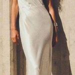 ZARA Long Asymmetric Foil Dress Photo 0