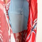 Farm Rio Farm Rio Azalea Maxi Skirt Floral Blue Red Pink Size Small Photo 4